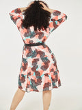 ALL OVER PINT FLARE DRESS