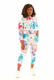 TIE AND DYE LONG SLEEVE AND JOGGER LOUNGE SET